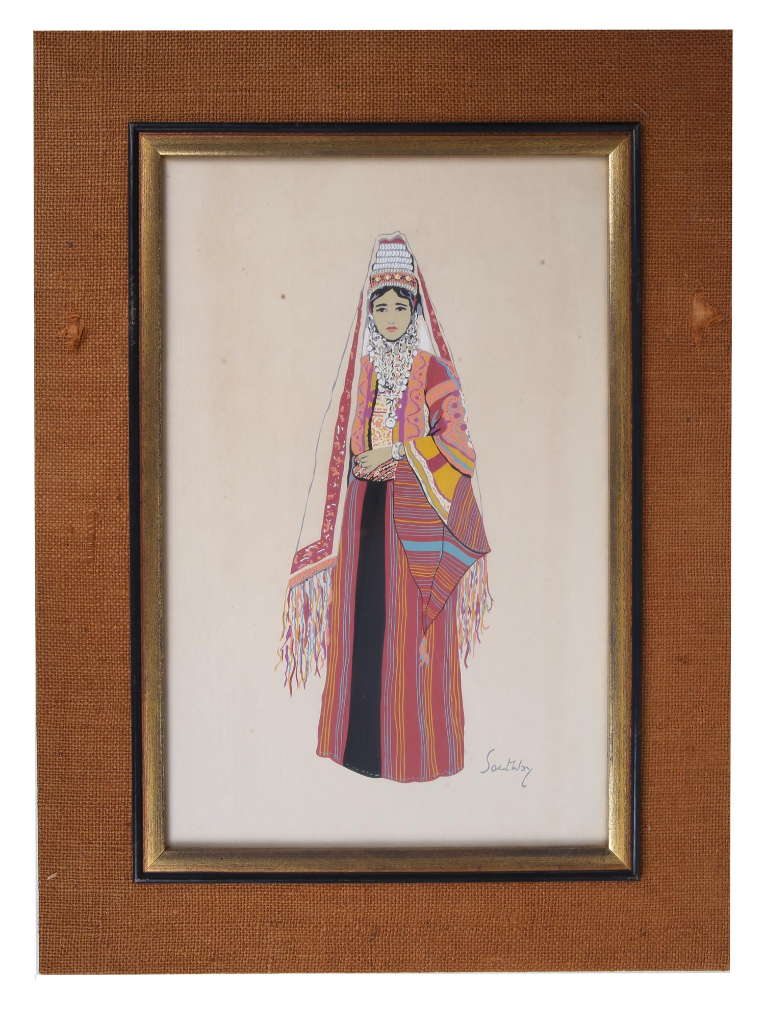 BETHLEHEM JUDEA FASHION COSTUME PRINT BY SOUTHBY PIC-0